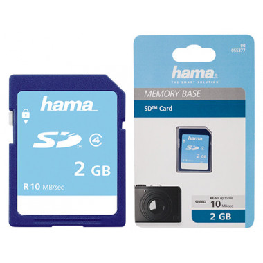 HAMA Carte mémoire SD 2 Go...