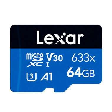 Lexar micro SDHC 64Go 633X...