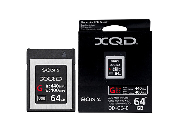 Carte mémoire XQD SONY Série G 64GB 440MB/s