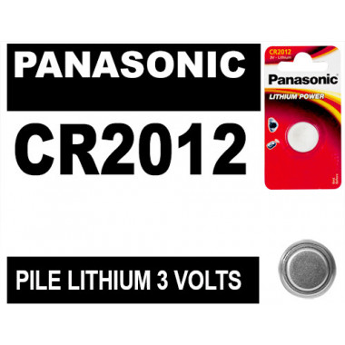 PILE PANASONIC CR2012 3V  
