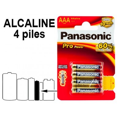 Blister 4 piles LR03...