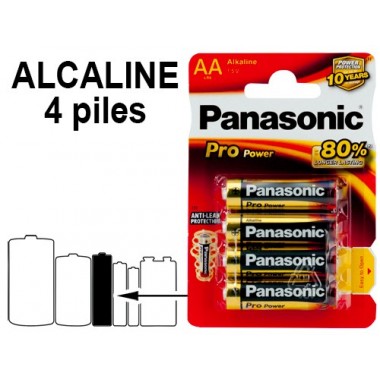 Blister 4 piles LR6...
