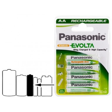PANASONIC 4 ACCUS EVOLTA...
