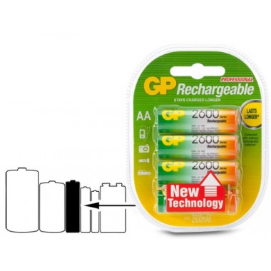 GP 4 ACCUS GP AA/R6 2700 Mah 
